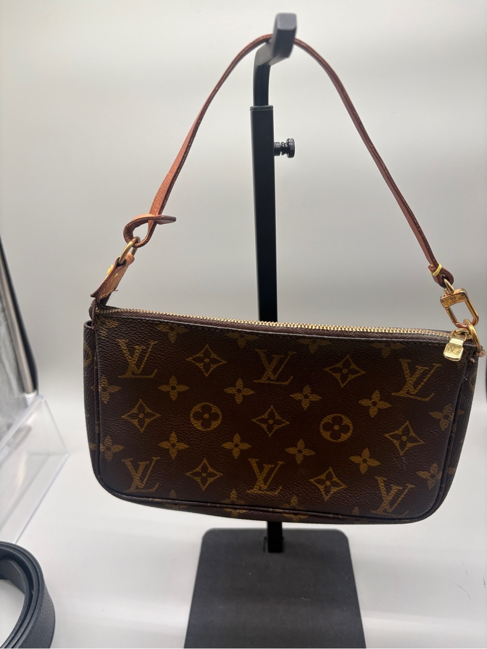 Louis Vuitton Monogram Canvas Mini Pochette in Brown and Tan